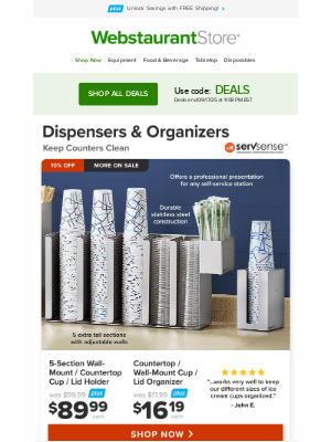 WebstaurantStore - Find extra savings on must-haves and essentials