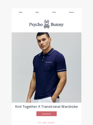 Psycho Bunny - Transitional Comfort: Discover Our Knitwear