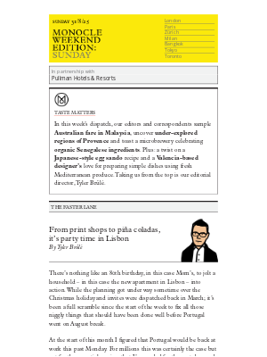 Monocle - The Monocle Weekend Edition – Sunday 31 August 2025