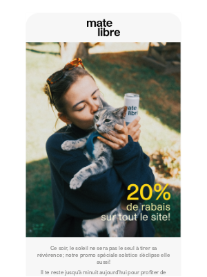 Mate Libre (France) - 20% de rabais sur tout le site!