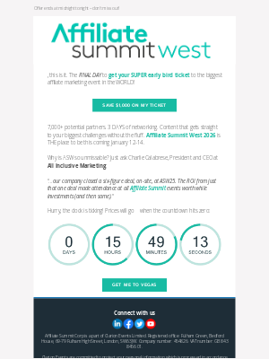 DigitalMarketer - 🚨 ASW26 SUPER Early Bird rates end TONIGHT