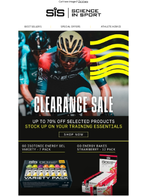 Science in Sport (UK) - jeremy, our clearance sale is now on...