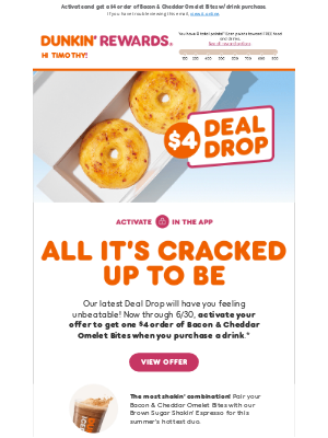 Dunkin' Donuts - You can’t beat this Deal Drop! 💪 🥚