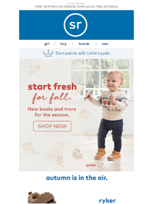 Stride Rite - Get ready, fall is almost here
