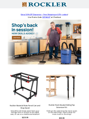 Rockler Woodworking and Hardware - Ready to Get Back in the Shop? We’ve Got What You Need!