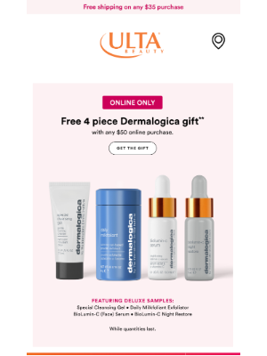 ULTA Beauty - ✨FREE 4 PC Dermalogica gift (deluxe samples included!) ✨