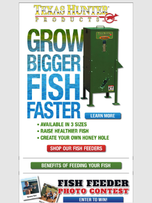 Texas Hunter Products - Fish Feeders On Sale Now