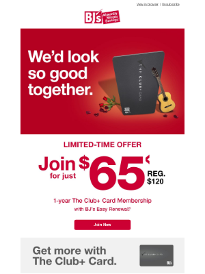 BJ's Wholesale Club - Incoming: savings serenade!