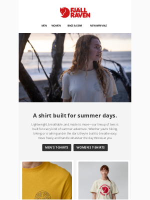 Fjällräven - Tees ready for wherever summer takes you