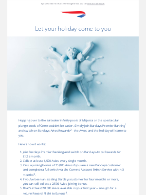 British Airways (United Kingdom) - Choose the current account that collects Avios for you