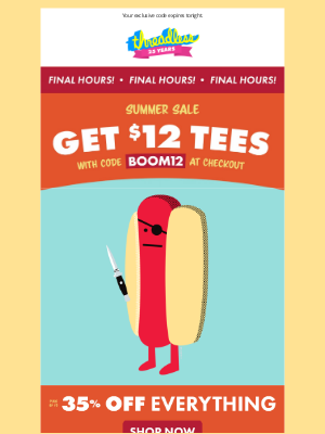 Threadless - ☀️ SUMMER SPECIAL: $12 Tees Ending ☀️