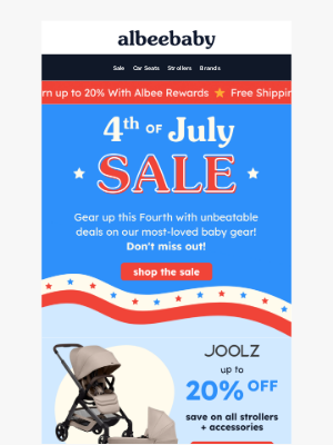 Albee Baby - 4th of July Deals Start NOW 🇺🇸🌭