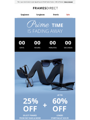 FramesDirect - Why hesitate? Grab our Prime deals before they’re gone 💸