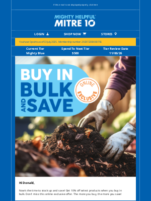 Home Hardware (Australia) - Donald, Buy in Bulk and Save!