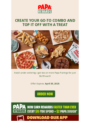 Papa John's - Dinner made easy with Papa Johns