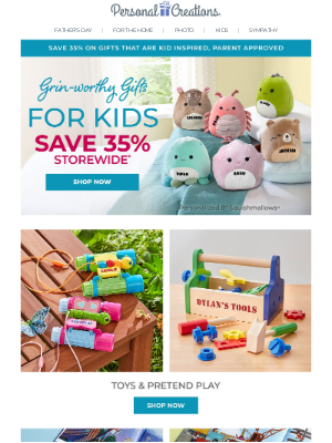 Personal Creations - Save 35% on Perfect Gifts for Kids of Any Age.