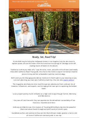 Visit California - Let’s Hit the Road! Your FREE 2025 California Road Trips Guide is Here