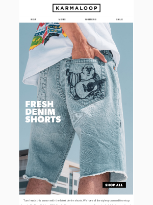 Karmaloop - New Denim Shorts from True Religion, BBC, and more!