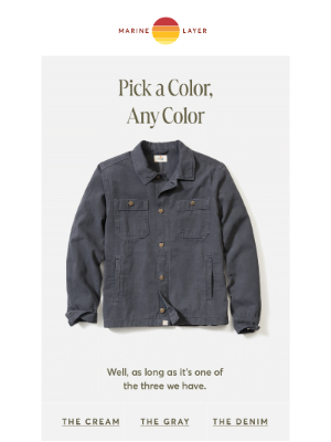 Marine Layer - The Perfect Overshirt in 3 Colors
