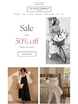 The White Company - Up to 50% off now