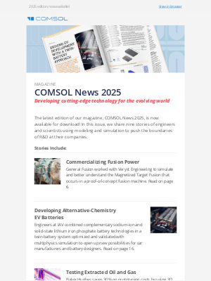 COMSOL - The Multiphysics Simulation Magazine