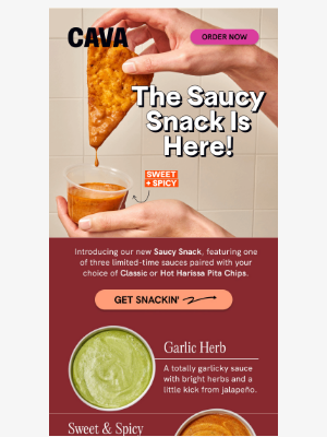 CAVA - NEW! The Saucy Snack