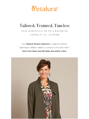 Petalura - Tailored Textures: polished, packable, pocketed
