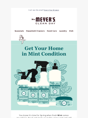 Mrs. Meyer’s Clean Day - Refresh your home with Mint​