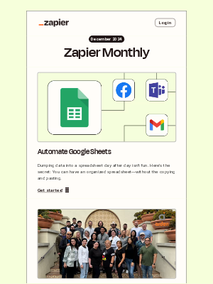 Zapier - Make your spreadsheets do more, 16 updates, and 9 new apps