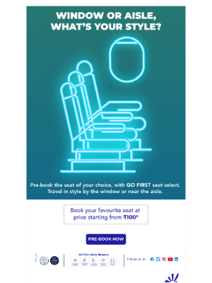 GoAir - Choose your preferred Seat 💺 before you Go ✈️