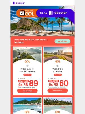 Decolar (Brazil) - Ofertas Gol na Decolar!