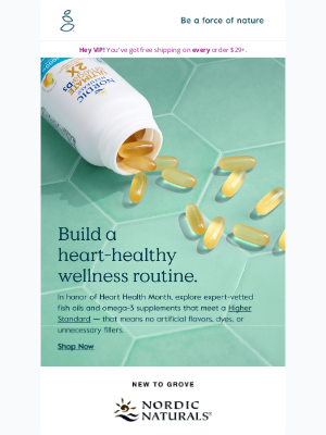 Grove Collaborative - Celebrate Heart Health Month with omega-3s ❤️