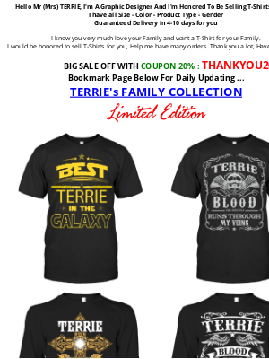 Canva - [SALE OFF] TERRIE's Family T-Shirts