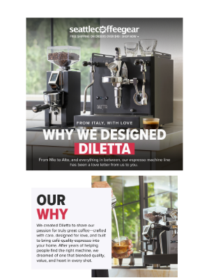 Seattle Coffee Gear - Why We Designed Diletta: From Concept to Crema