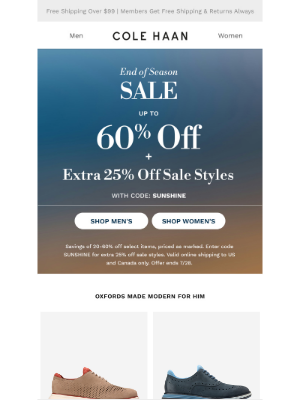 Cole Haan - An extra reason to shop — more markdowns added