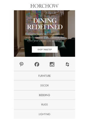 Horchow Mail Order - Ready to elevate your dining experience?