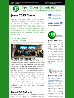 2Fold Doors - Airbus Inclusive Design, 2025 CRO Refresh, MCO's New Sensory Room...and More!