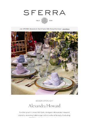 SFERRA - Tablescape Artistry with Alexandra Howard
