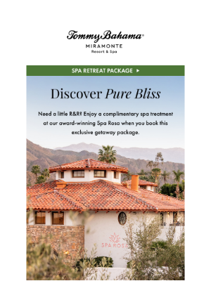Tommy Bahama - Spa Retreat Special? Right This Way