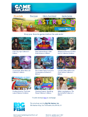 Big Fish Games - 👀 BOGO - There’s Still Time to Save! ❗