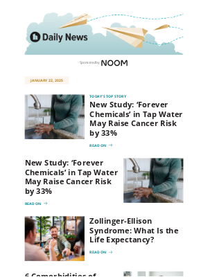 Healthline - New Study: ‘Forever Chemicals’ in Tap Water May Raise Cancer Risk by 33%