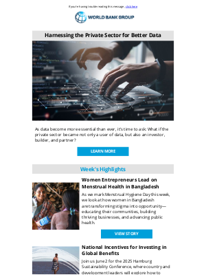 World Bank - Partnering with the private sector on data 📊