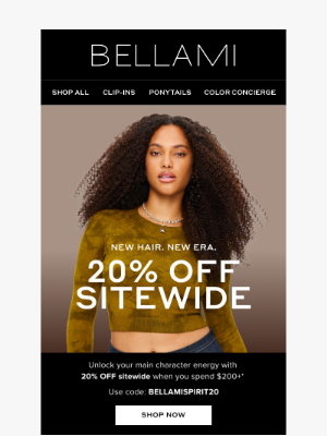 BELLAMI Hair - 20% Off Sitewide—Your New Era Starts Now