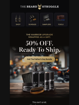The Beard Struggle - This beard kit? Built for battle.