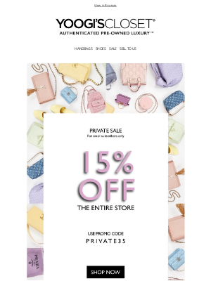 Yoogi's Closet - Private Sale