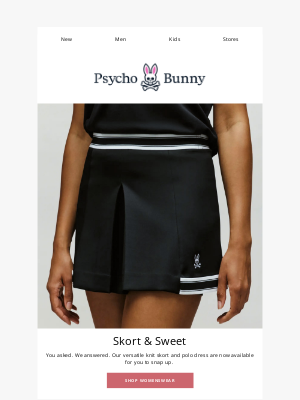 Psycho Bunny - It’s Finally Here! Our Knit Skort