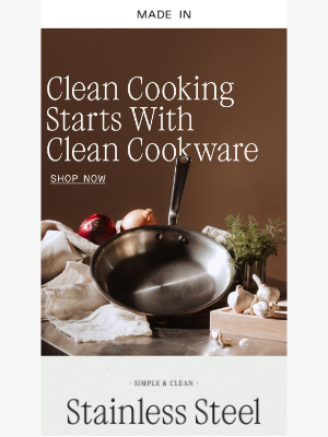 Made In Cookware - Stainless Clad: Free from Chemicals & Coatings