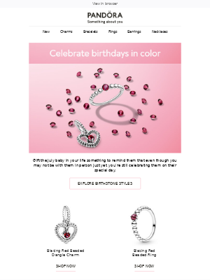 Pandora Jewelry USA - Searching for the perfect July birthday gift? 🎂