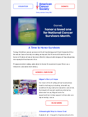 American Cancer Society - June News You Can Use