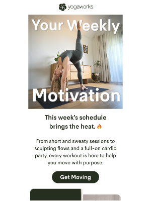 YogaWorks - 💪 Your weekly workout schedule is here